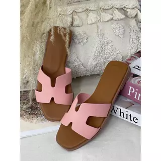Sandalias Planas Rosa