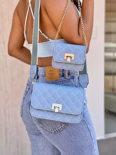 Hermosos Bolsos Azules 2 En 1