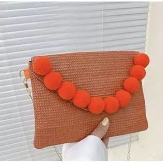 Bolso Sobre Rolas Naranja