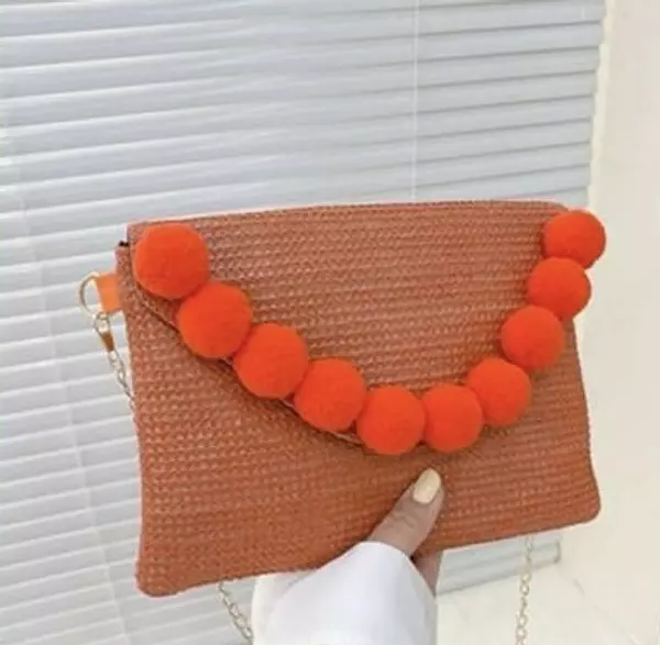 Bolso Sobre Rolas Naranja